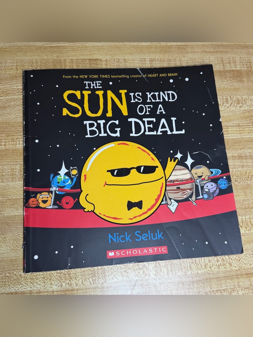 2018 The sun is kind of a big deal by Nick Seluk paperback Scholastic Space book